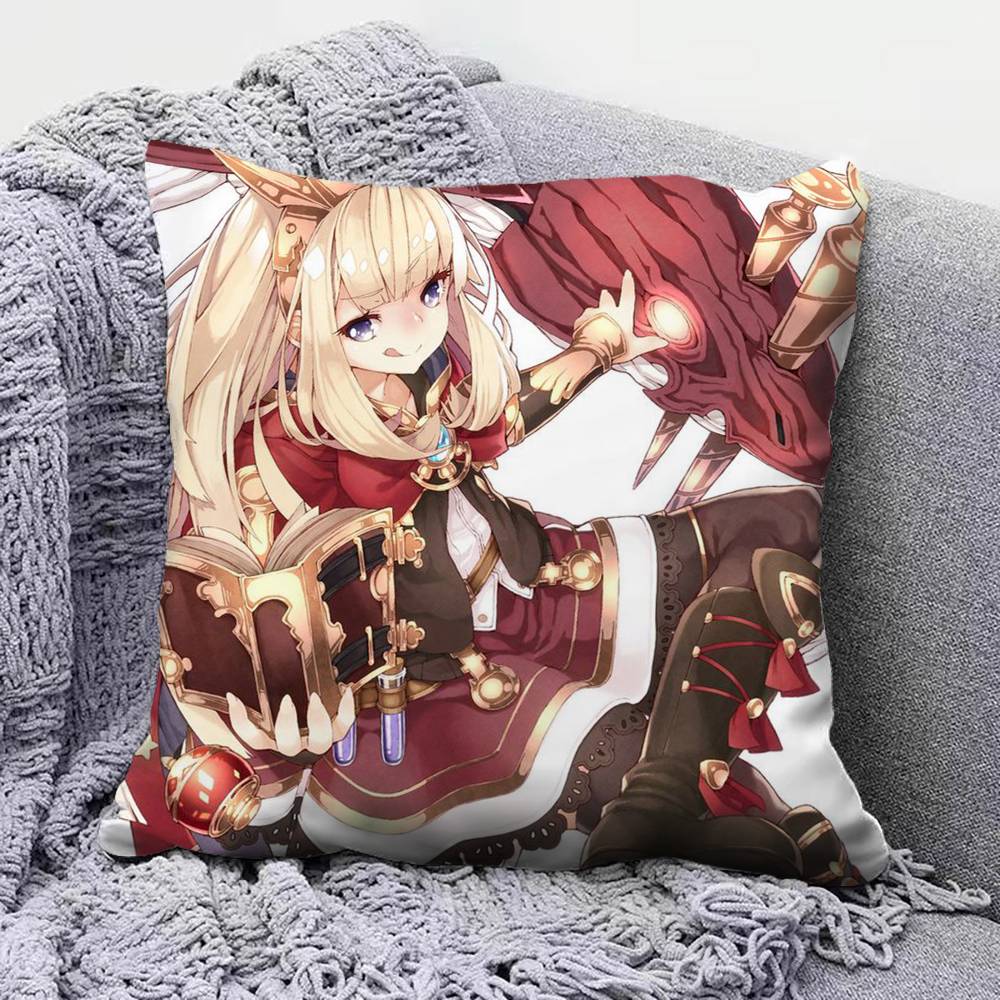 Игровые Аниме Подушки Granblue Fantasy Чехлы для Подушек Домашний Диван Декоративные Наволочки на Заказ