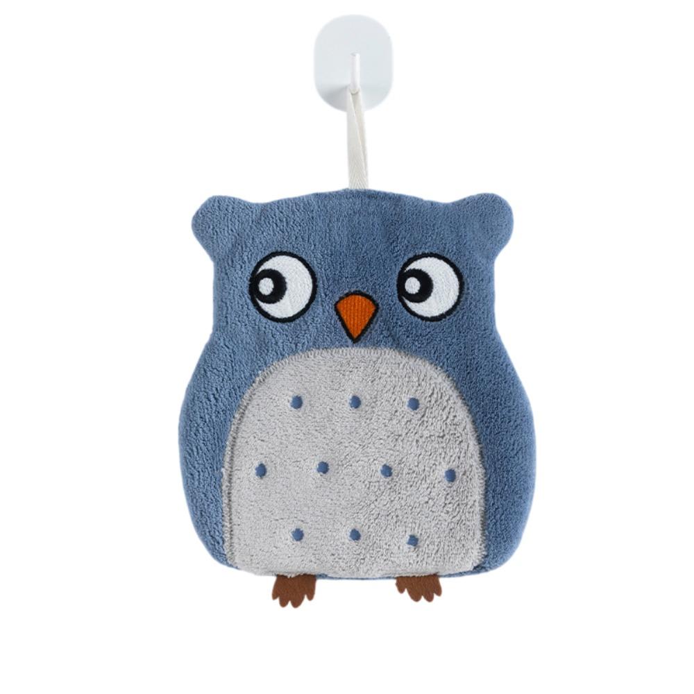 Hangable Kitchen Handkerchief Soft Cleaning Cloth High Quality Owl Hand Towels Kitchen Home