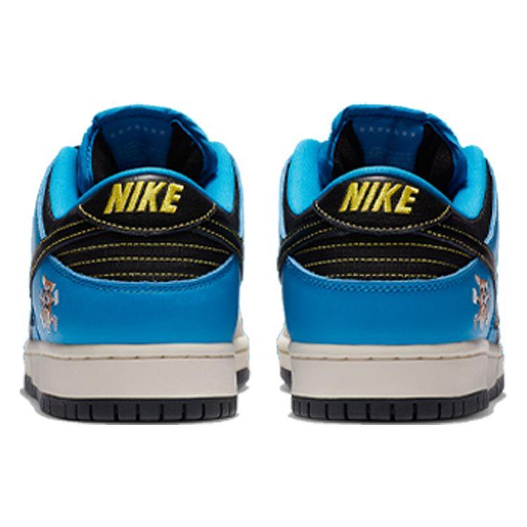 Кроссовки унисекс Instant Skateboards x Nike Dunk Low Pro SB QS Синий Синий-Герой Бледно-Слоновая кость CZ5128-400