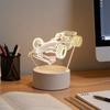 Ночник "Гонки" 3D, световая 3D-иллюзия, атмосферный светильник, подходящий для спальни, прикроватной тумбочки и гостиной