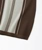 OUTSTANDING Hs Stripe Collar Knit Cardigan_Brown/Ivory