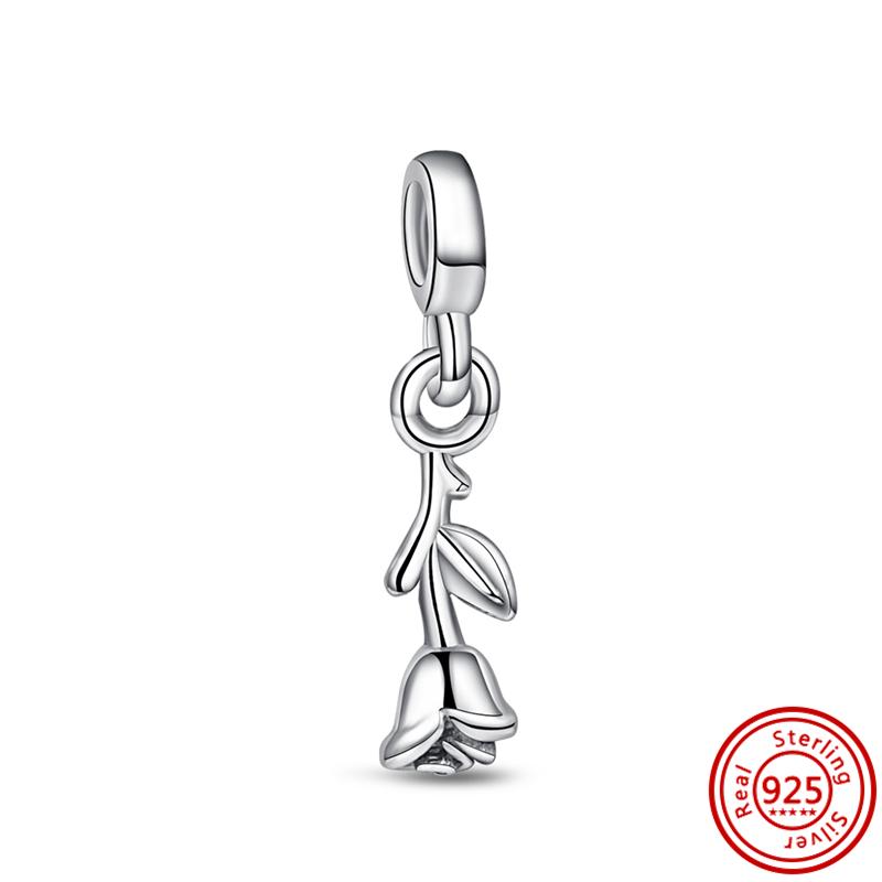 Стерлингового Серебра 925 пробы, мини-подвески серии Me, бусины, подходят для оригинального двойного звена, DIY браслет, женские подвески, ювелирные изделия