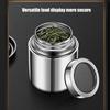 Premium 304 Stainless Steel Tea Storage Canister Tea Canister Container For Freshness And Aroma Preservation