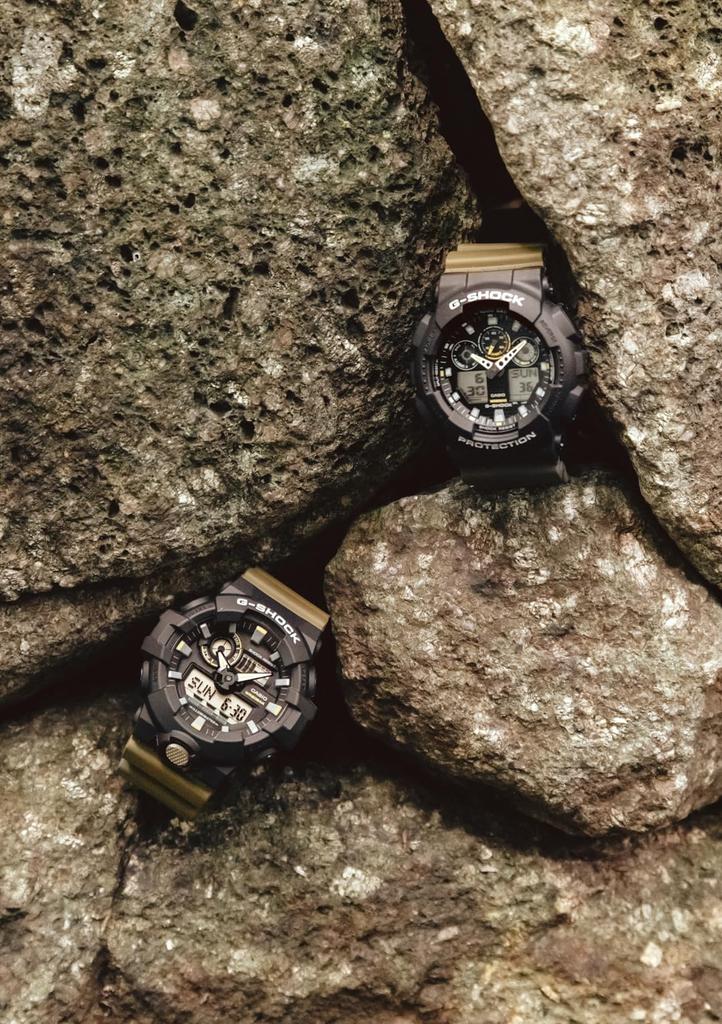 Часы Двухцветная серия утилитарных цветов Olive Green [Casio] G-Shock [] GA-710TU-1A3JF Мужские