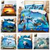 Комплект постельного белья для дома с 3D рисунком океанских животных, пододеяльник и наволочка с животным принтом, комплект постельного белья в полном размере, украшение для дома в Австралии, ЕС и США