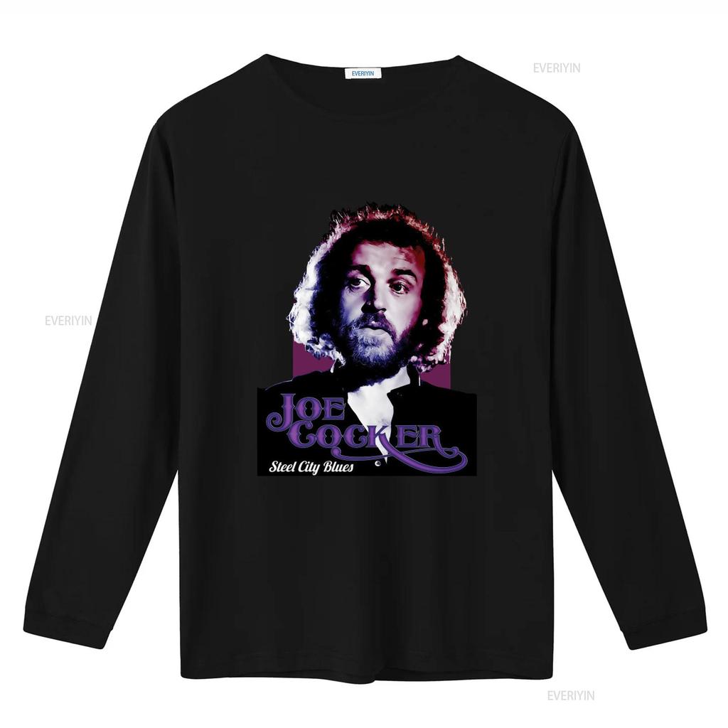 Футболка Joe Cocker Steel City Blues 100% Хлопок Размеры для Мужчин и Женщин винтажная Стильная уличная одежда Универсальная homme