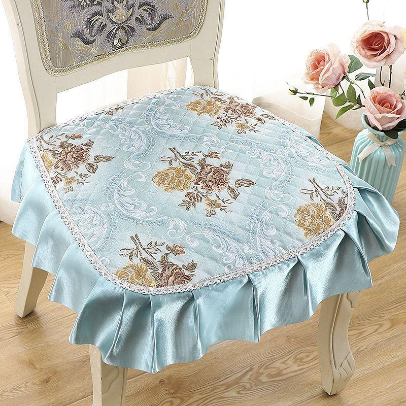 1 шт. Нескользящая подушка на стул для дома и офиса - моющаяся, тканевая подушка на сиденье в современном стиле для обеденных и кухонных стульев