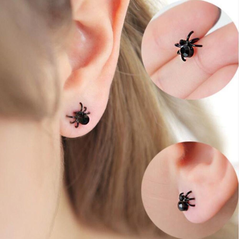 Party Gifts Earrings Alloy Ear Stud Retro Spider Earrings Girl