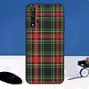Теплый чехол в шотландскую клетку для Huawei Nova Y90 Y91 Y60 Y61 Y70 10 9 SE 11 Pro 5T 11i 8i 3i P20 P40 P30 Lite