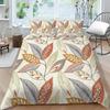 Family Bedding Single Double Bed Full Size Plant Printing Series Bedding Leaf Pattern Pillowcase and Quilt Cover Washable Home Decoration