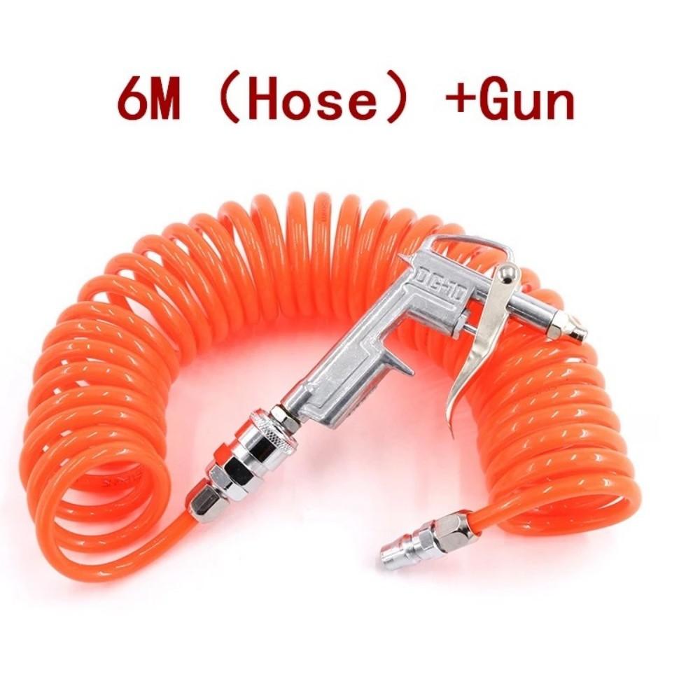 High Pressure Cleaning Gun C/EU Type Tube 8*5mm Retractable Hose Pu Compressor Air Hose Air Dust Collector Blowout Spring Tube
