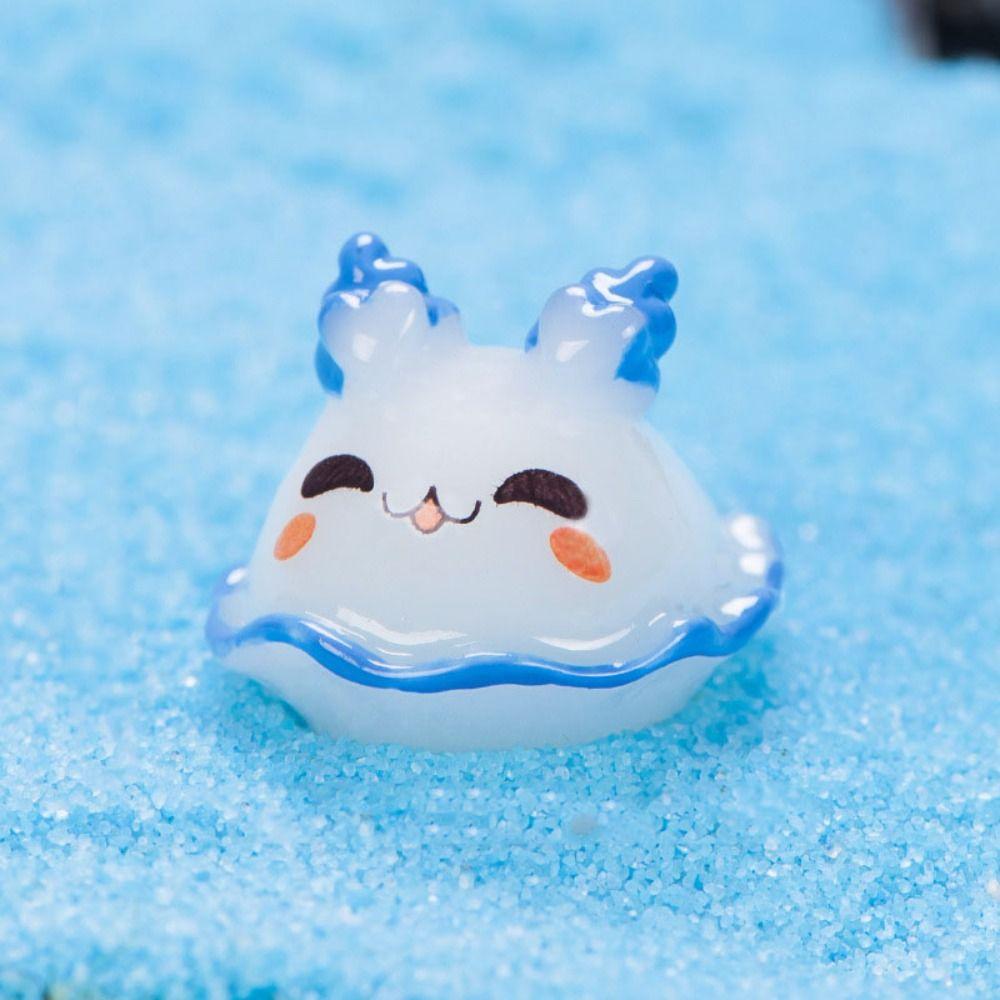 Мультяшная мультяшная статуэтка рыбы из смолы Мини-модели морской жизни Ремесло Миниатюрные фигурки морских животных