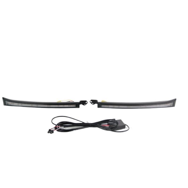 Декоративная накладка на фары с ДХО для Toyota Land Cruiser 4500/4700 LC100 (07-Год)