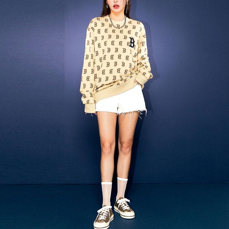 Новые толстовки MLB Унисекс Бежевый 3AMTM0614-43BGS