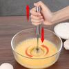 Handheld Blender Cordless Manual Whisk for Baking, Metal Egg Beater Electricity Free for Cream Meringues Portable Cooking Tool