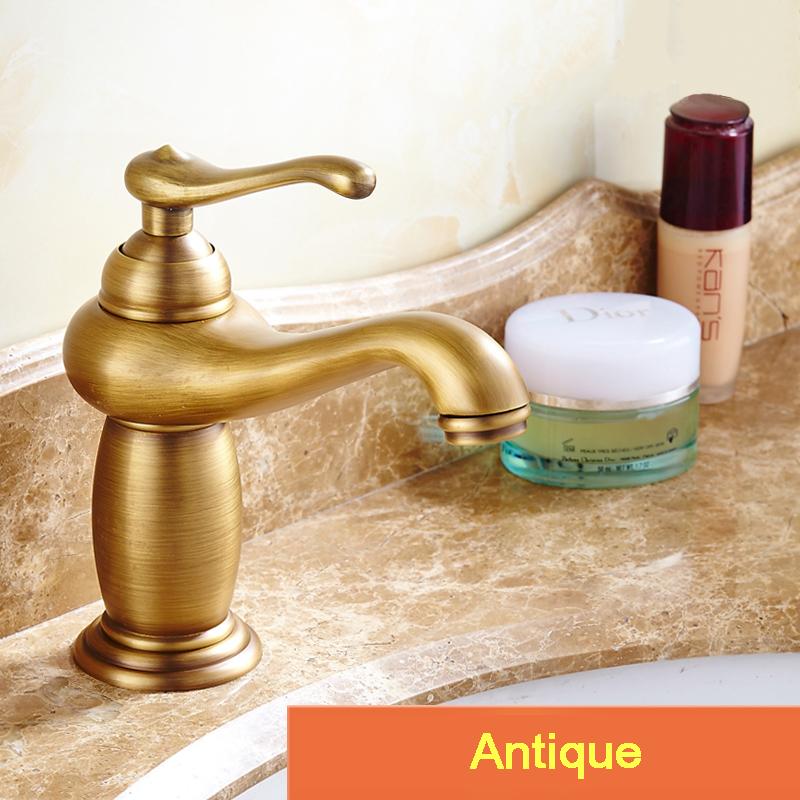 Basin Faucet Brass Chrome Gold Bathroom Sink Faucet Single Handle Deck Bathbasin Toilet Hot and Cold Mixers Water Tap XM-1021
