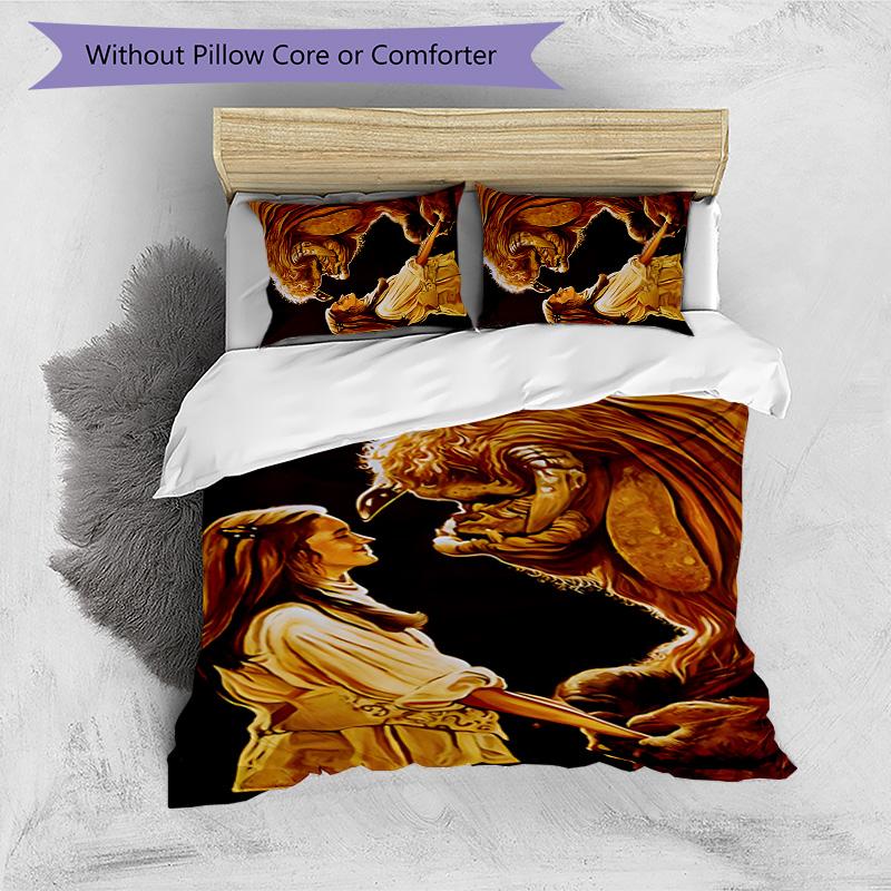 Labyrinth 3pcs Bedding Set Duvet Cover Closure Includes 1 Duvet Cover & 2 Pillowcases for All Seasons Bedroom Home Dorm Decor