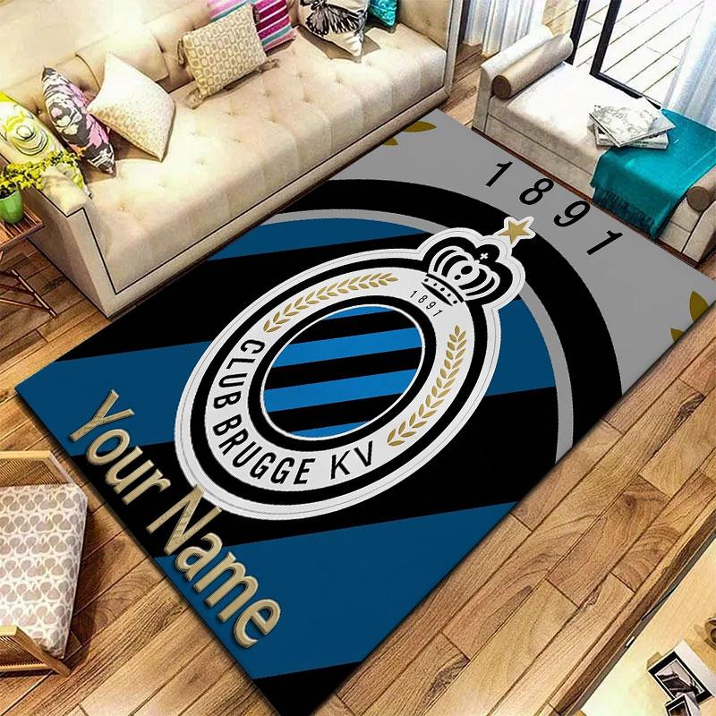 Club Brugge KV Custom Name Carpet Rug for Living Room Bedroom Home Sofa Decoration,Kids play Non-slip Floor Mat