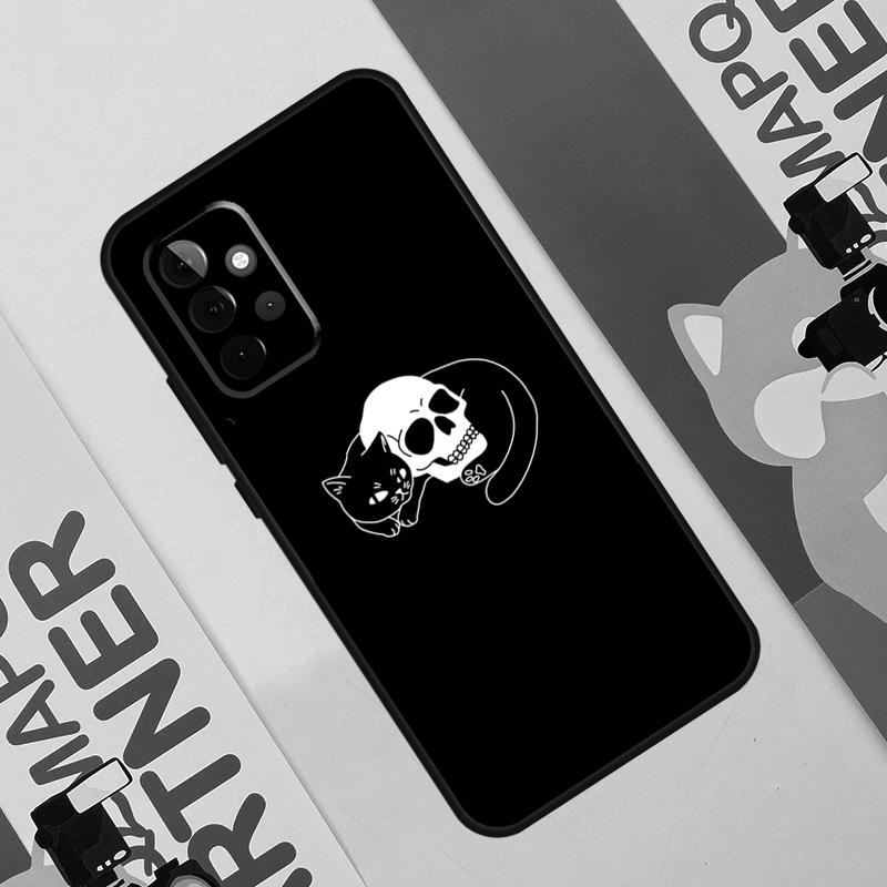 Чехол 'Черная кошка-ведьма' для Samsung Galaxy A36 A35 A55 A06 A16 A26 A56 A53 A32 A52 A33 A13 A14 A34 A54 A17 A15