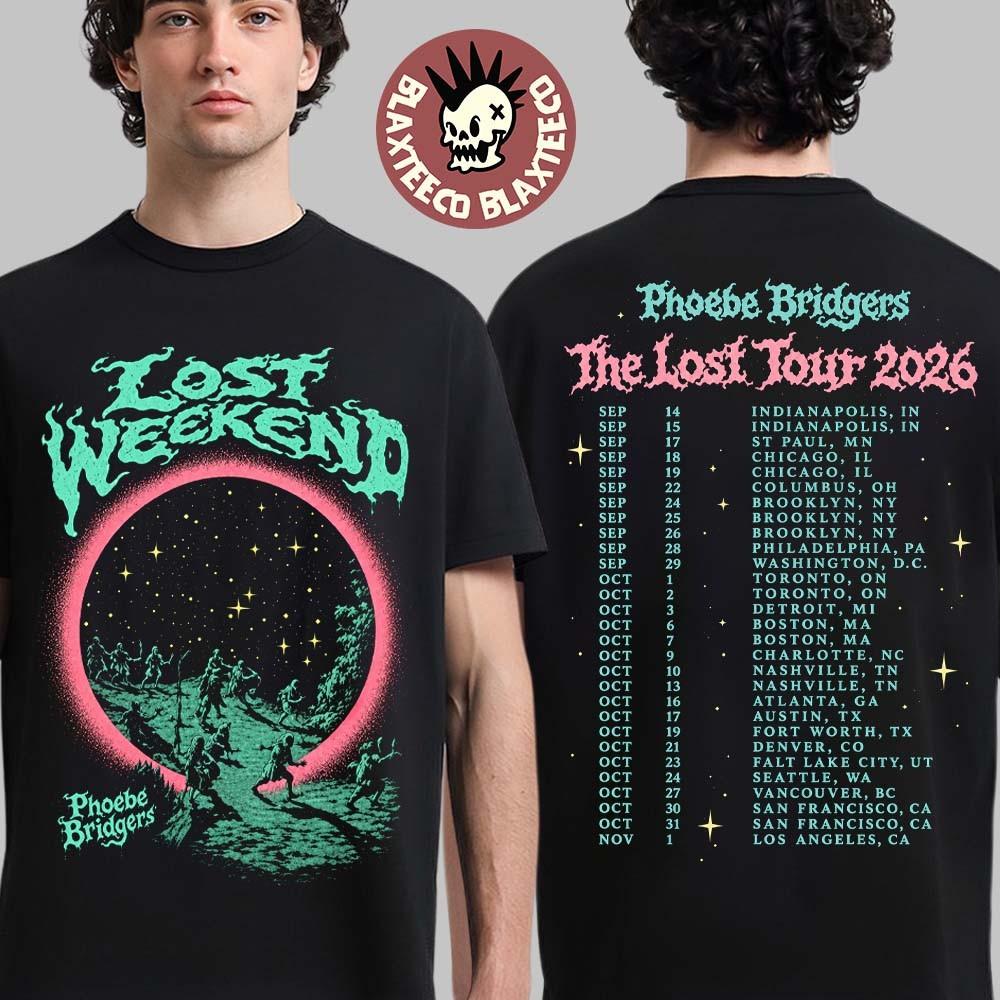 Phoebe Bridgers The Lost Tour 2026 Мерч Lost Weekend Футболка Унисекс