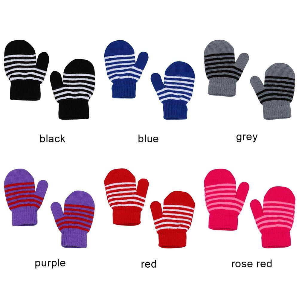 Girls Boys Winter Soft Children's Gloves Knitted Mittens Full Finger Gloves Kids Gloves