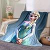 1PC Cartoon Elsa Blanket, Seasonal Universal, Home Decoration, Throw Blankets, Soft Flannel Throw Blanket, Versatile & Cozy for Bedroom, Cut