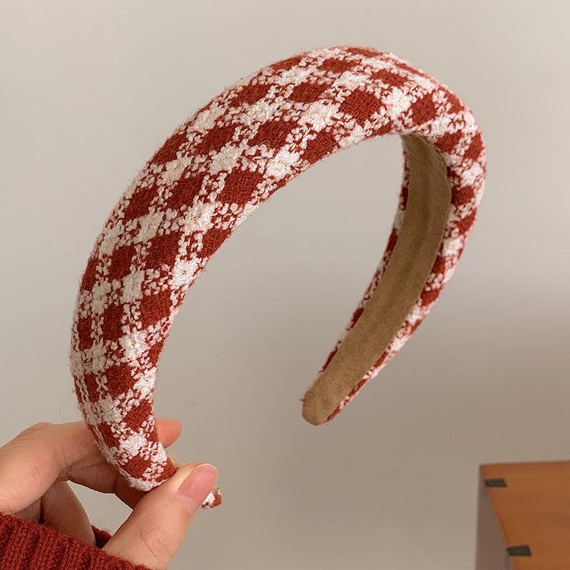New 2022 High-End Retro Red Headband for Women - Perfect for Autumn, Winter & Holidays