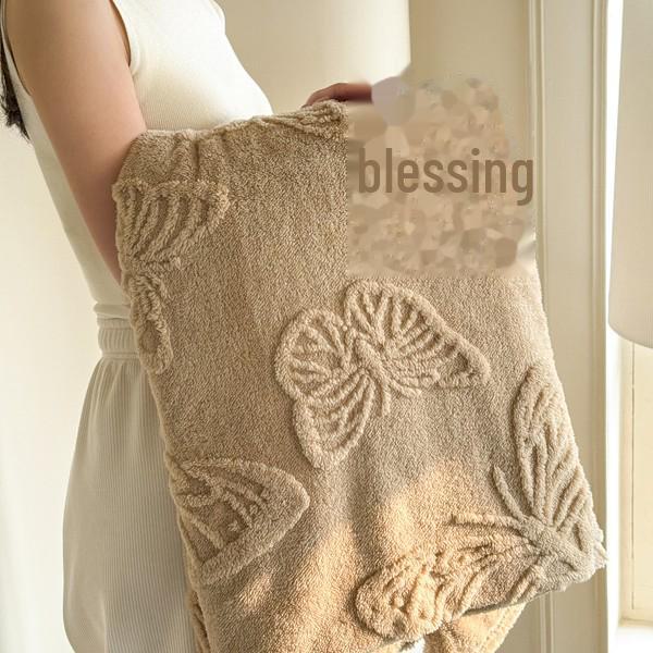 Одеяло с бабочками из однотонного жаккарда из тафты - удобное и мягкое