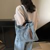 2025 лето новый зарубежный стиль текстура простой модный большая вместимость сумка повседневная личность женская на плечо сумка-тоут