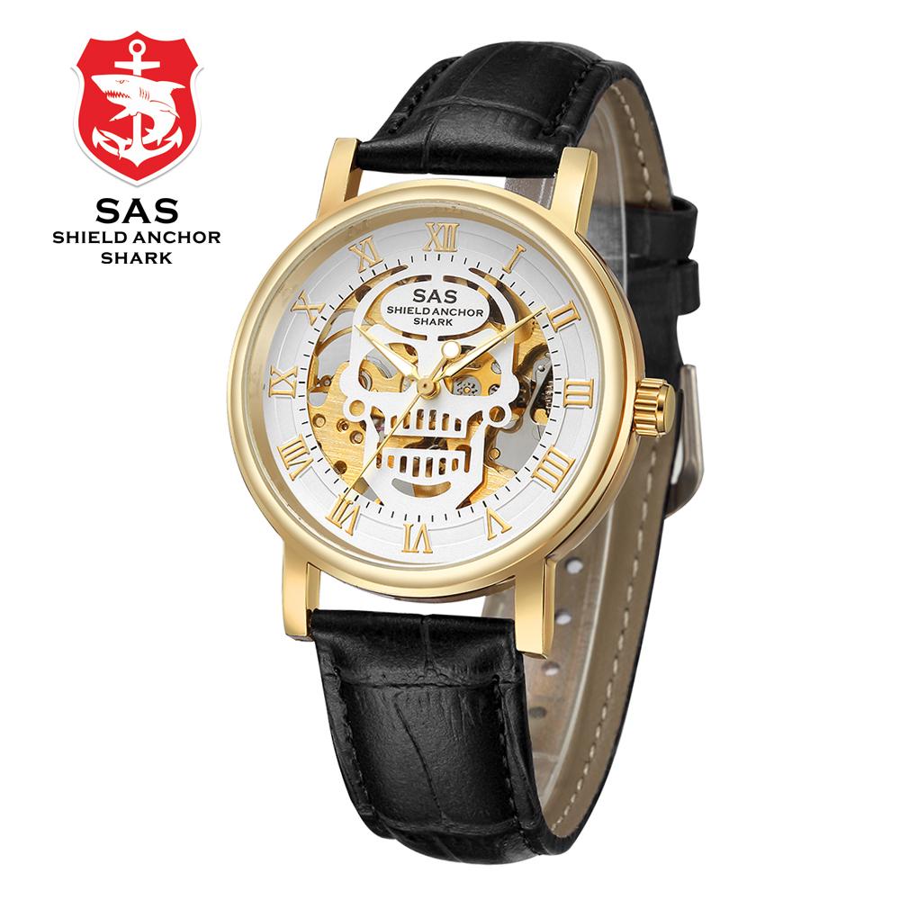 SAS Shield Anchor Shark Классический дизайн Мужские повседневные модные деловые автоматические часы