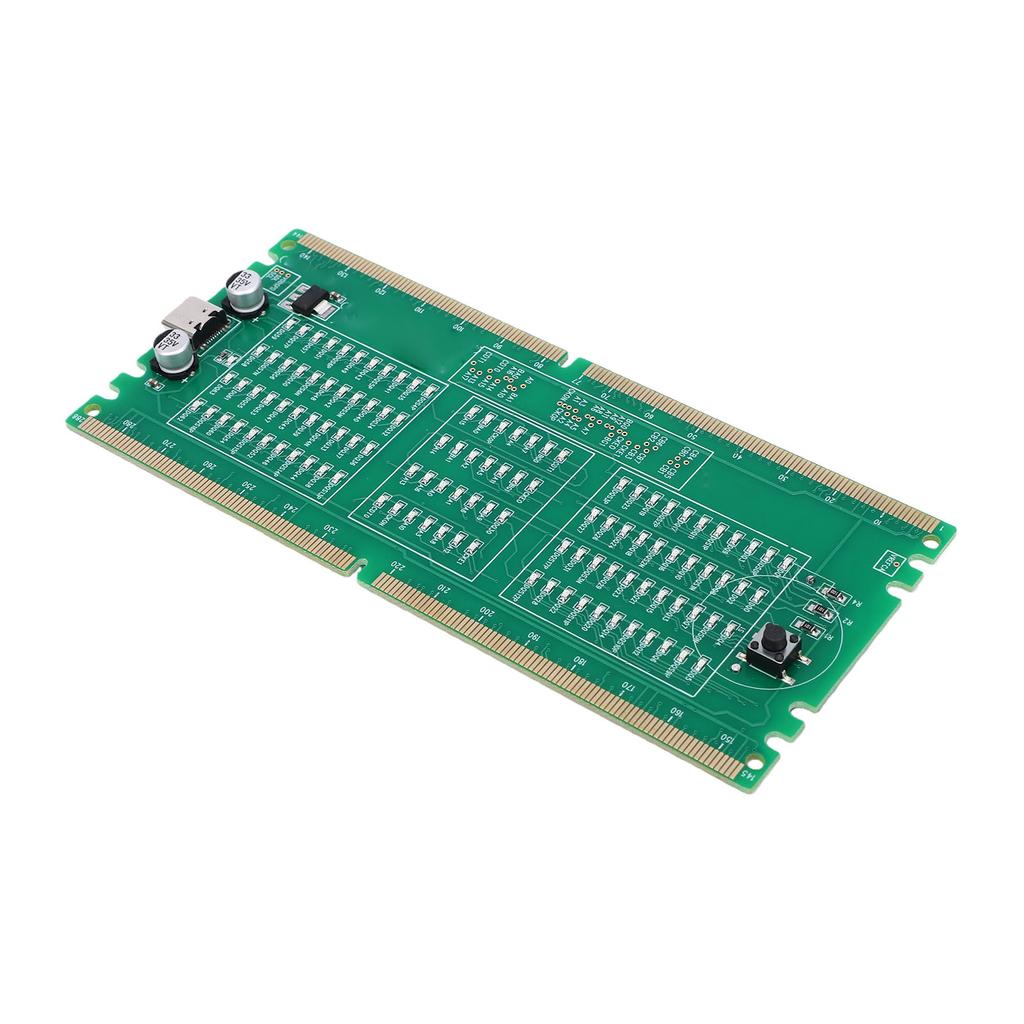 DDR4 Memory Tester PC Desktop Computer Motherboard RAM Slot Memory Tester Card with LED Indicator Light for Repair