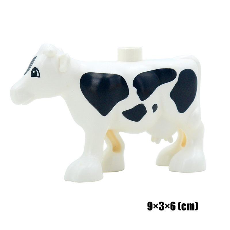 Big Size Building Blocks Animal Accessorie Compatible Duplo Rabbit Fish Bear Chicken Pig Duck Dog Cat Horse Cow Sheep Toys Gifts