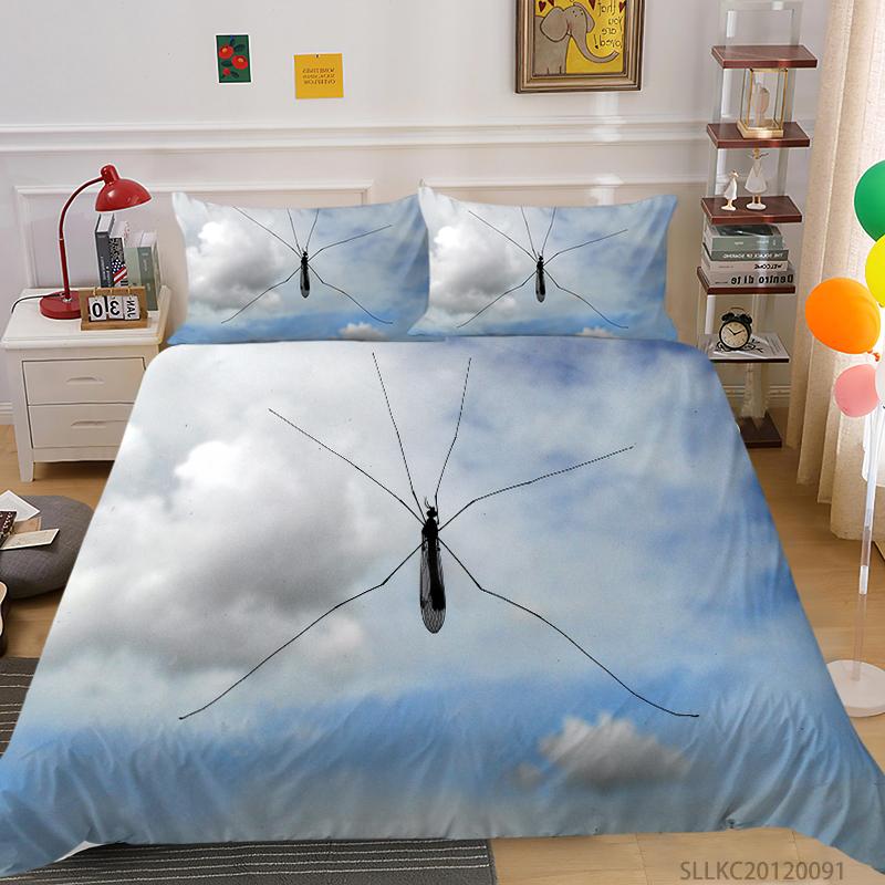 Duvet Cover Washed Breathable Home Bedding Set Microfiber Children Teen King Double Size Highly Quality Misquito Quilt Cover