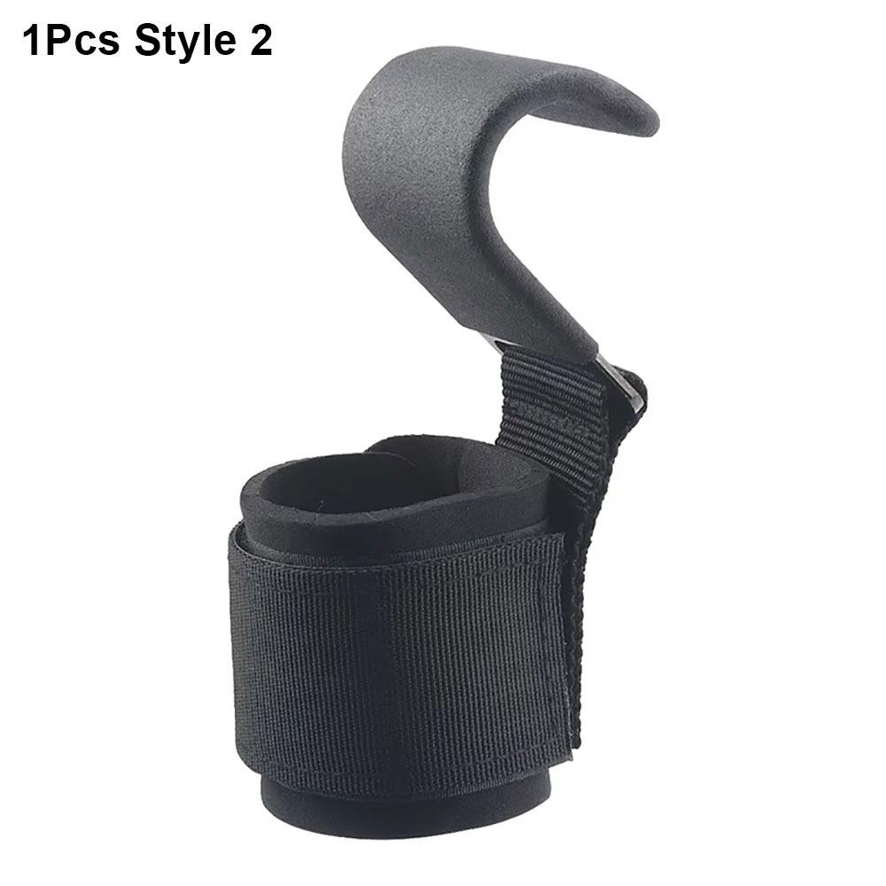1/2Pcs Weight Strap Hand-Bar Wrist Strap With Wrist Wraps Gym Fitness Hook Weight Lifting Hooks