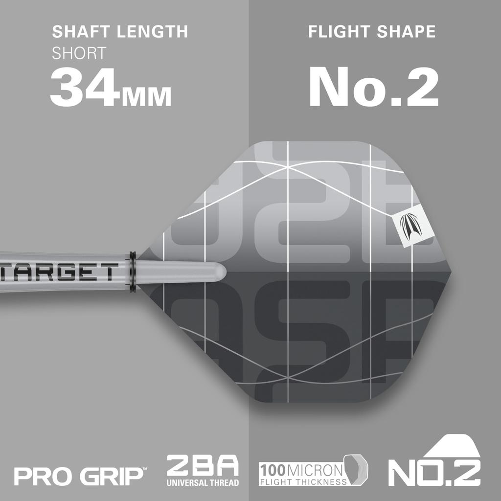 Target Darts Nathan Aspinall X Echo Tungsten Steel Tip Swiss Point Dart Set 24G ASP Player Edition Darts with Pro Grip Shafts Pro Ultra 2 Includes SP