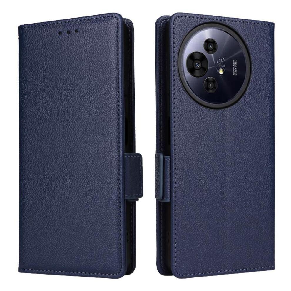 (Blue) Flip Case for Tcl 50 Nxtpaper 5g Pu Leather Card Slots Holder Magnetic Wallet Side Buckle