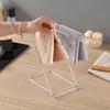 Foldable Design Kitchen Cloth Drying Rack 4 Rods Towel Storage Organizer  Countertop