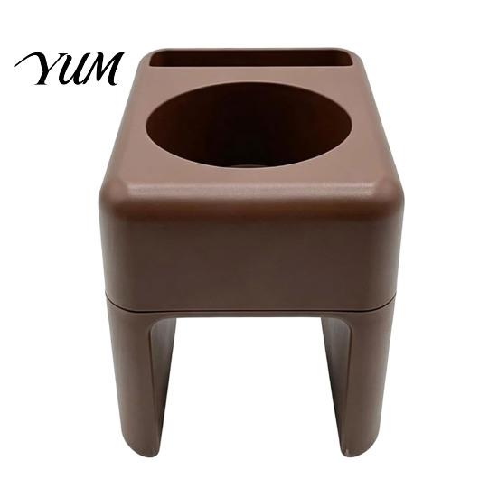 Convenient Salon Storage Tray Chair Armrest Tray, Hair Organizer with Phone/Cup Holder, Plastic Equipment Beauty Side Table for Customer Personal