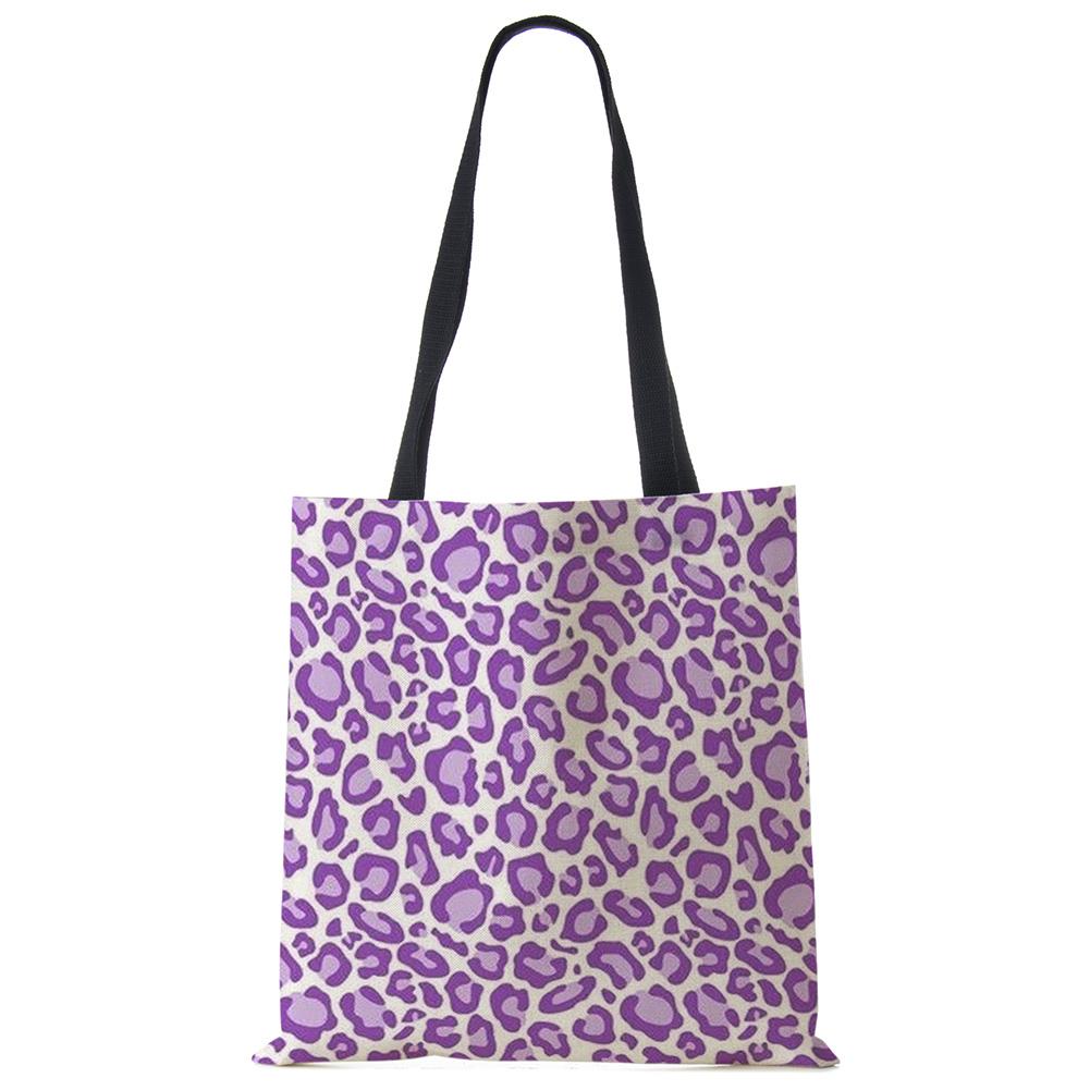 Сумка на плечо с леопардовым принтом, женская большая сумка-тоут, женская повседневная сумка для покупок на открытом воздухе