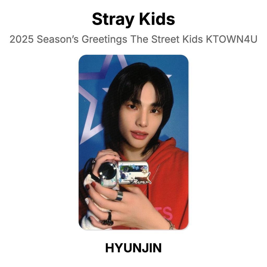 Stray Kids Поздравление с сезоном 2025 The Street Kids KTOWN4U Официальная фотокарточка