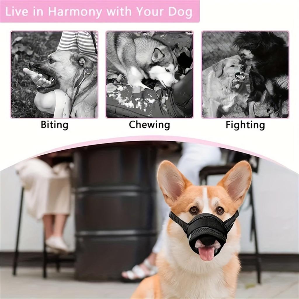 Dog Muzzle For Prevention, Bark Control, And -gorging, Allowing Drinking, Pet Supplies, Dog Bark Stopper