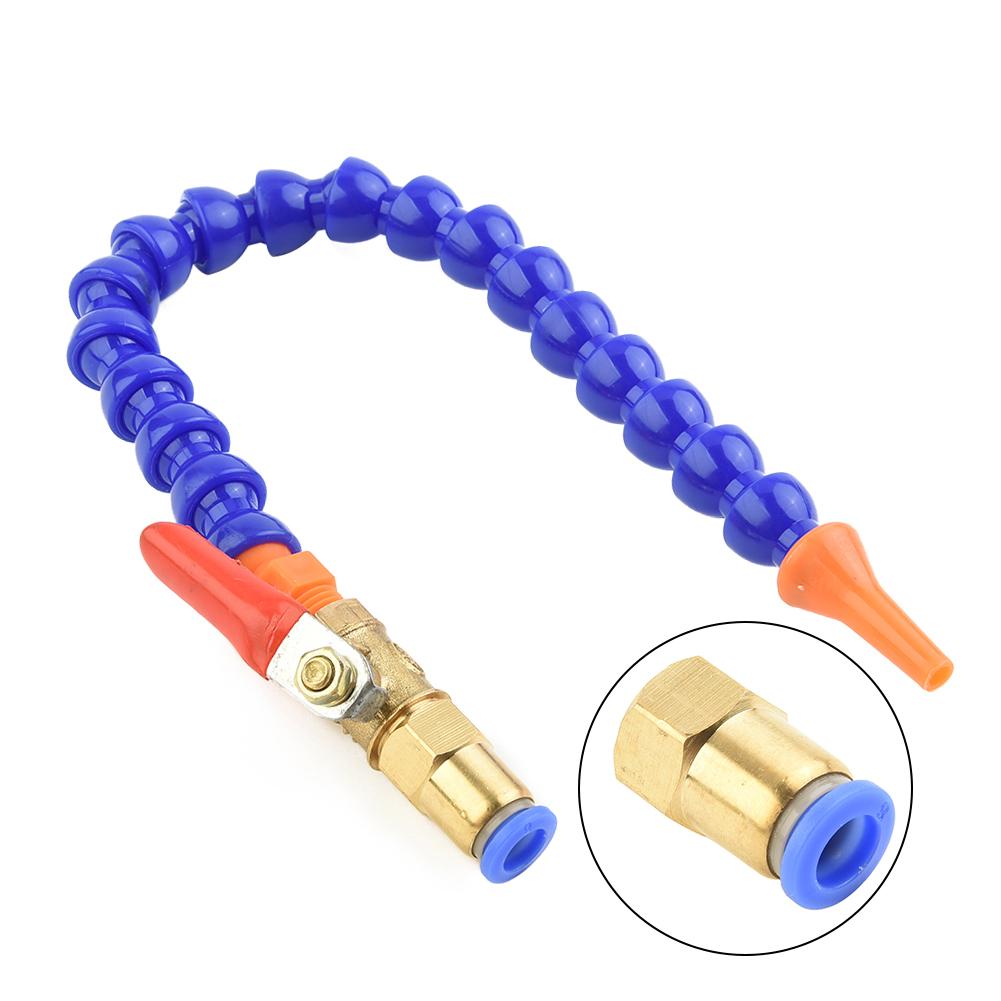 300мм Пластиковый Гибкий Шланг для Воды, Масла, СОЖ для Токарного, Фрезерного, ЧПУ Роутера с Круглым Плоским Соплом для Фрезерного Токарного ЧПУ