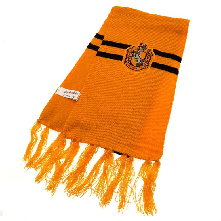 HARRY POTTER Childrens/Kids Hufflepuff Crest Hat And Scarf Set