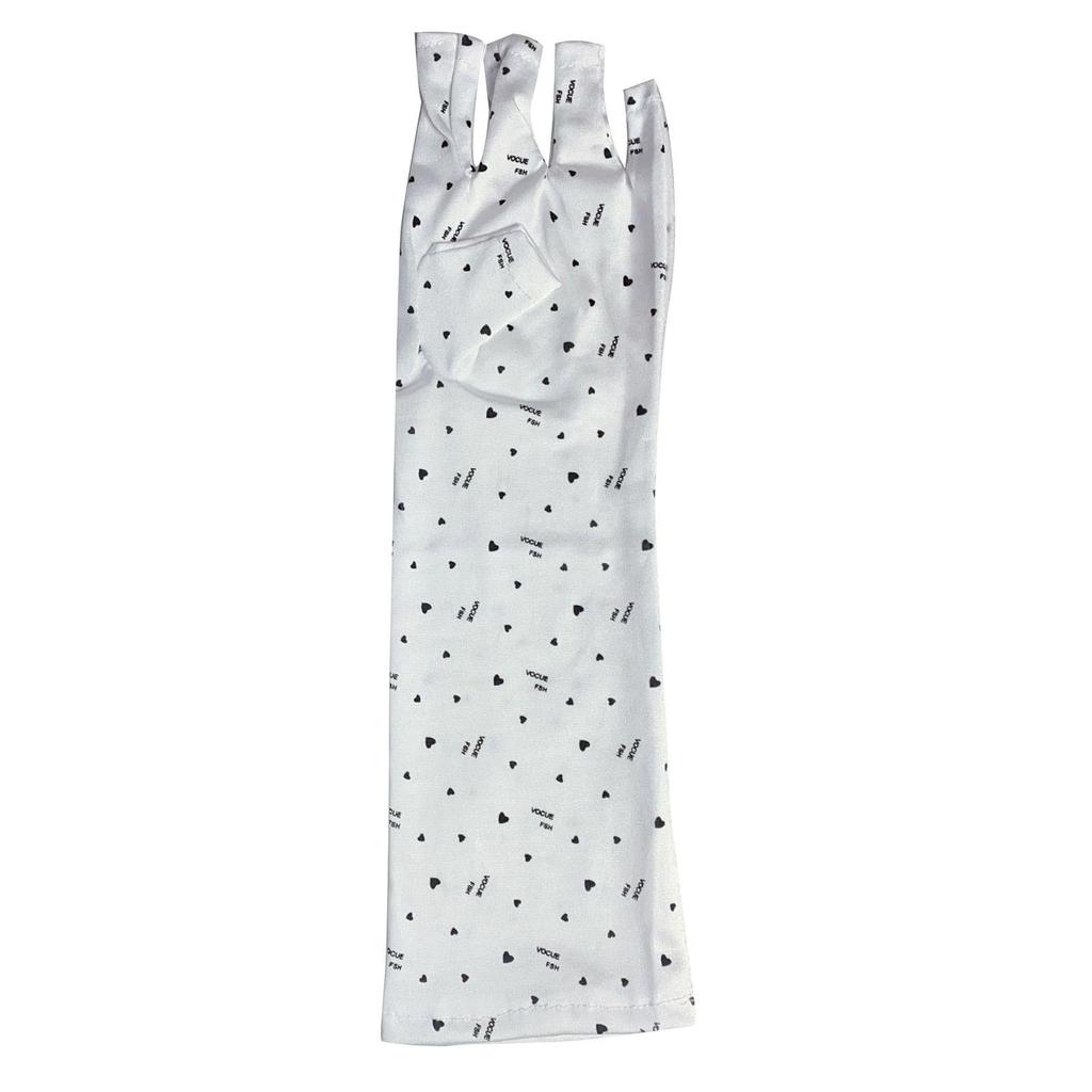 Женские перчатки без пальцев Защита от ультрафиолетовых лучей Маникюрный салон Гель-лампа для ногтей Инструмент