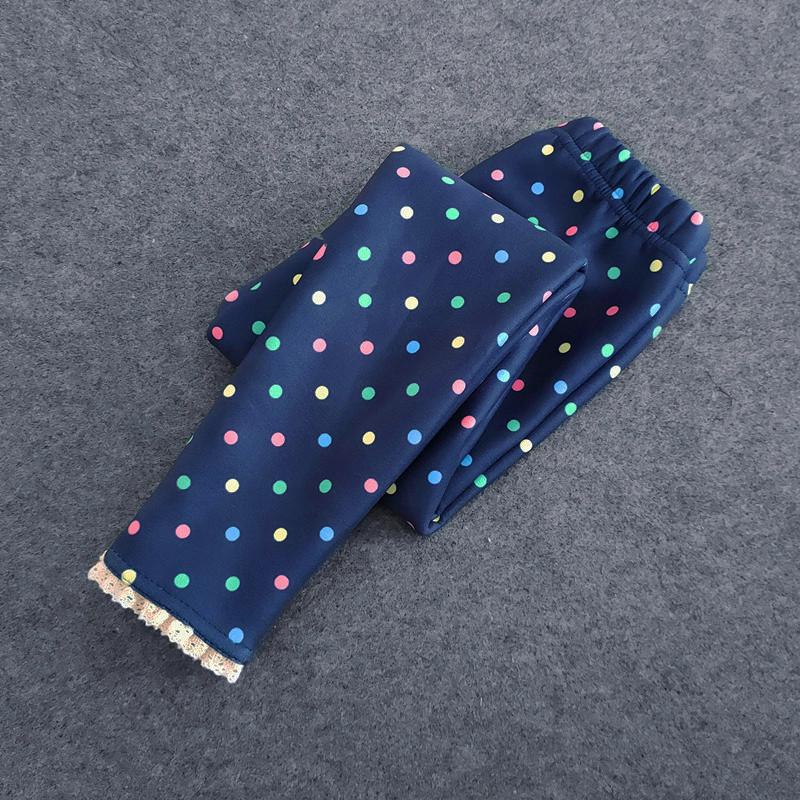 Леггинсы для девочек, красочные леггинсы с героями мультфильмов, бархатные брюки для девочек, кружевные теплые брюки для подростков