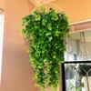 Simulation Plants Wall Hanging Artificial Rattan Leaves Branches Decorative Plastic Green Plant Ivy Leaf Home Wedding Decoration