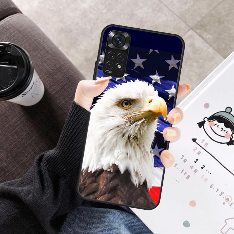 Чехол Флаг США для Xiaomi Redmi Note 11 10 9 8 12 Pro 10S 11S 12S Чехол для Redmi 9 10 10A 9C 10C 12C