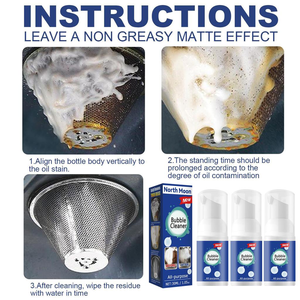 Очиститель от тяжелого масла для кухни. Кухонная утварь очищает, освежает и устраняет запахи, 90 мл.