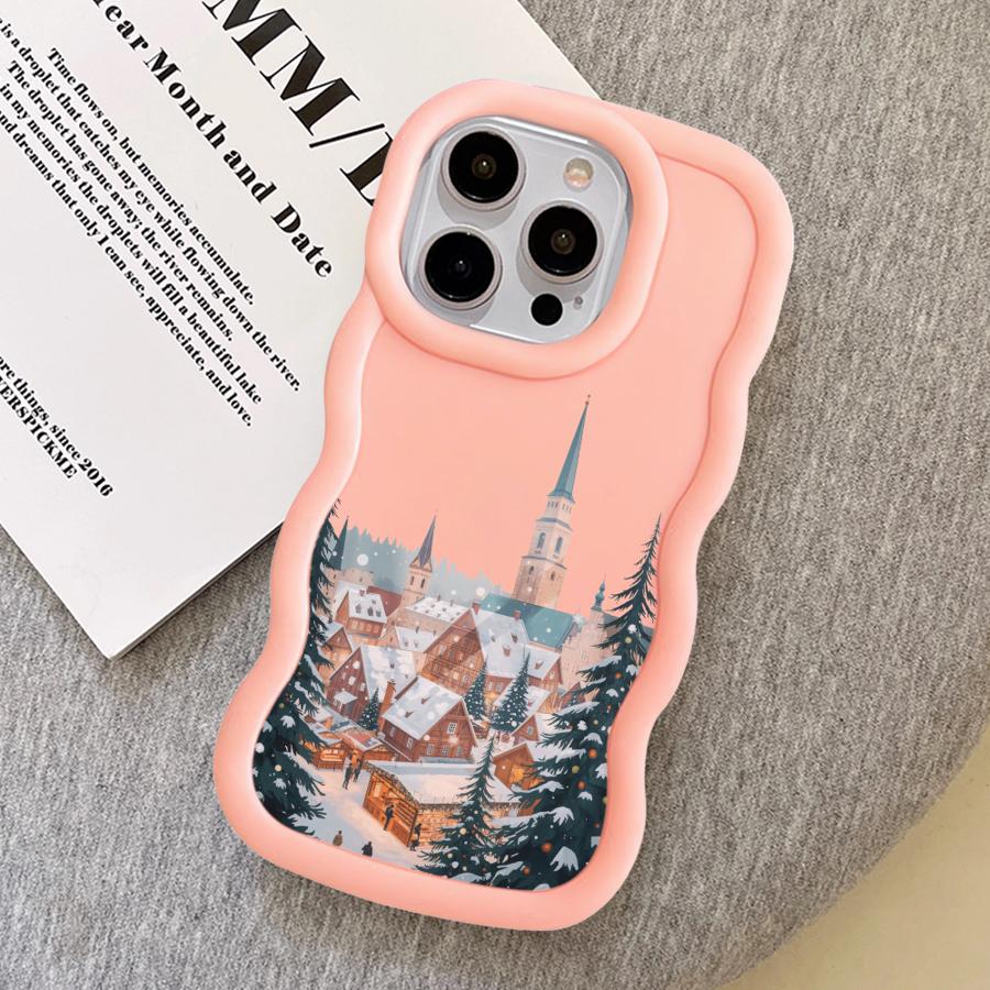 Чехол для iPhone 16 Pro Max 8 12 14 15 Plus 11 XR 13 17 Air Мягкий чехол для телефона Рождественский Санта-Клаус