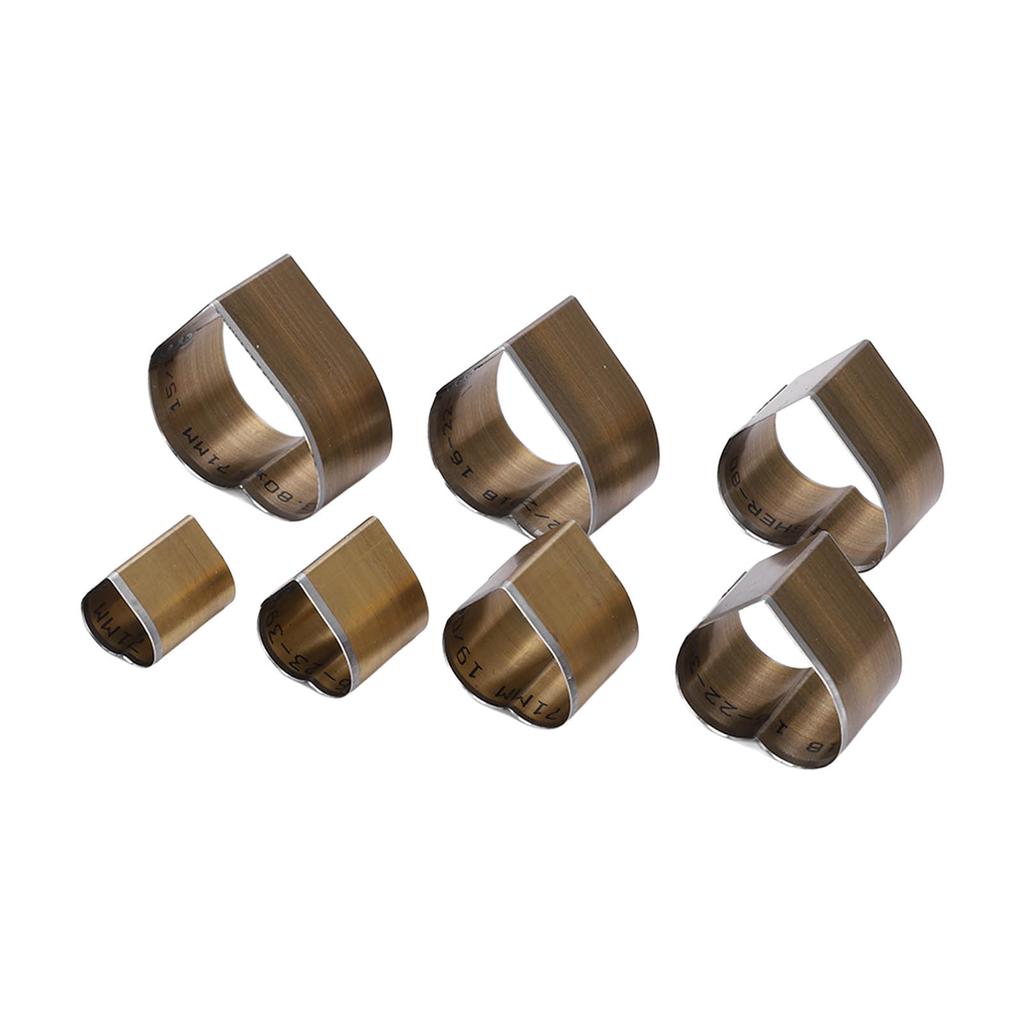 7Pcs Leather Cutting Die High Carbon Steel Heart Shape Simple Operation Cutting Mold DIY Leather